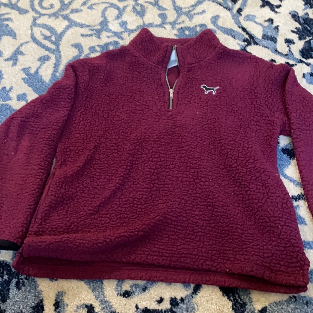 Maroon Sherpa sweatshirt